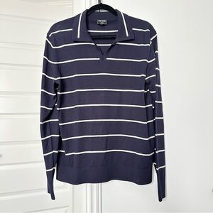 Todd Snyder Navy Silk Blend Sweater Size M